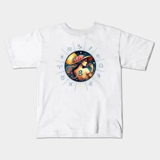 ZODIAC Cancer - Astrological CANCER - CANCER - ZODIAC sign - Van Gogh style - 6 Kids T-Shirt